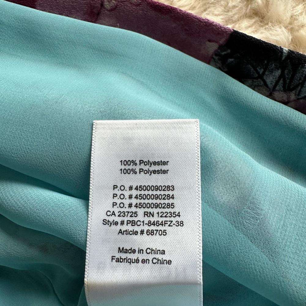 Babaton Floral Pink and Blue Shift Dress - Picture 6 of 7